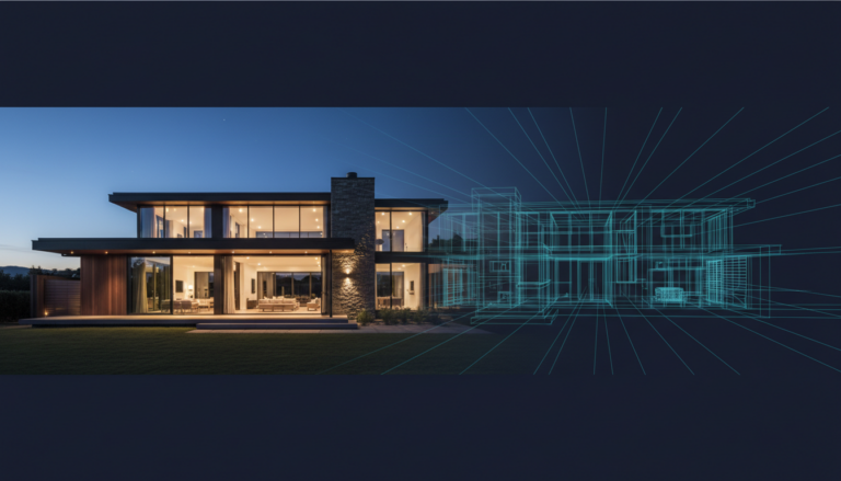 house view and design drawing